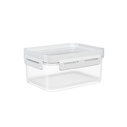 RECIPIENTE PLASTICO FLAP 1L 19x15x9CM BLANCO