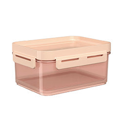 RECIPIENTE PLASTICO FLAP 1L ROSA BLUSH 19x15x9CM