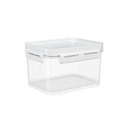 RECIPIENTE PLASTICO FLAP 1.5L 19x15x11CM BLANCO