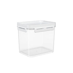 RECIPIENTE PLASTICO FLAP 2.2L 18x14x17CM BLANCO