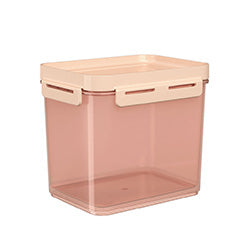 RECIPIENTE PLASTICO FLAP 2.2L ROSA BLUSH 18x14x16CM