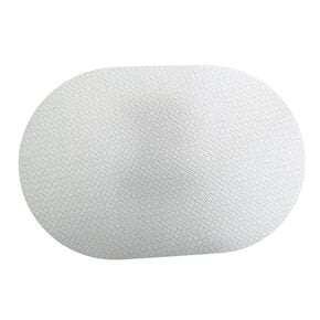 INDIVIDUAL SIMIL CUERO OVAL 45x30CM GRIS