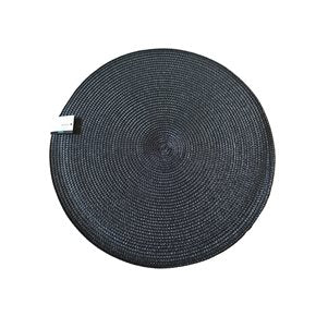 INDIVIDUAL TEJIDO CIRCULAR D38CM NEGRO