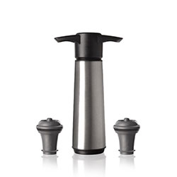 SET SERVIDOR VINO 1 BOMBA VACIO+2 TAPONES A.INOX