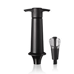 CONSERVADOR/SERVIDOR BOTELLA VINO NEGRO VACU VIN