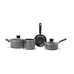 JUEGO DE OLLAS 4 PIEZAS GARLIC GRAFITO BRINOX