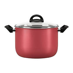 OLLA C/ TAPA 7L ALUMINIO CHILLI CHERRY.  D24/16.5CM