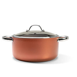 OLLA C/ TAPA D22CM 3.7L CURRY COBRE