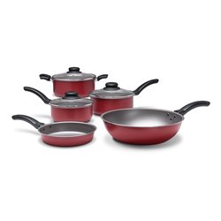 BATERIA DE COCINA 5PZS ALUMINIO RUBY ROJO