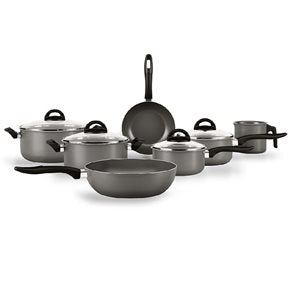 BATERIA DE COCINA 7PZS ALUMINIO MAPLE GRIS
