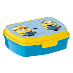 LUNCHERA  500ML MINIONS. 17.5X14X6CM