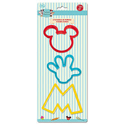 SET 3 CORTANTES DE GALLETAS MICKEY FAMILY BAKERY