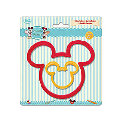 SET 2 CORTANTES DE GALLETAS MICKEY FAMILY BAKERY