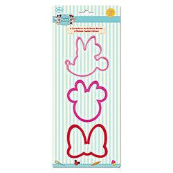 SET 3 CORTANTES DE GALLETAS MINNIE PLÁSTICO