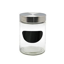 RECIPIENTE CLINDRICO C/ETIQUETA PIZARRA H17CM/1.2L