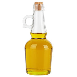 ACEITERO 250ML VIDRO C/TAPA CORCHO 7X7X18CM