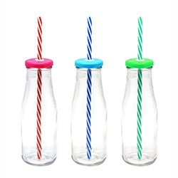 BOTELLA 400ML C/ TAPA Y SORBITO