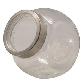 RECIPIENTE REDONDO 2.2L C/ TAPA METAL. D17.5XH13CM