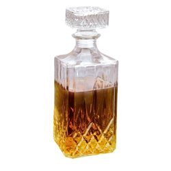 BOTELLA WHISKY VIDRIO 990ML/9.5X9.5X24CM