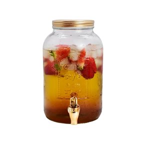DISPENSADOR DE JUGOS 3500ML TAPA DORADA