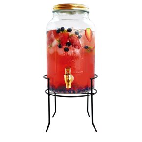 DISPENSADOR DE JUGOS 5.5L C/BASE TAPA COLOR COBRE