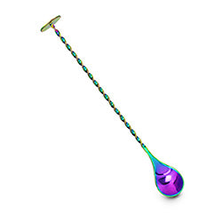 CUCHARA TORNEADA 25.5CM ACERO INOX. RAINBOW