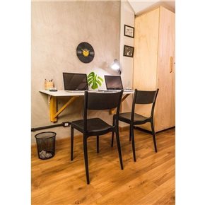SILLA DIANA ECO 41.5X49X82CM NEGRO