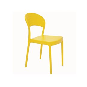 SILLA SISSI RESPALDO CERRADO 43.5X52.5X80CM AMARILLO