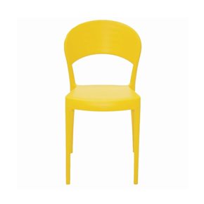 SILLA SISSI RESPALDO CERRADO 43.5X52.5X80CM AMARILLO