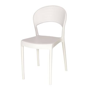 SILLA SISSI RESPALDO CERRADO 43.5X52.5X80CM BLANCO