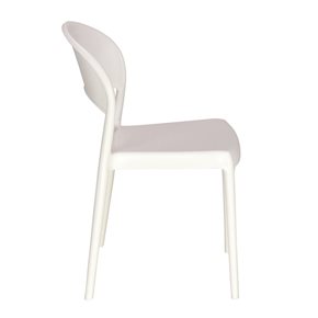 SILLA SISSI RESPALDO CERRADO 43.5X52.5X80CM BLANCO