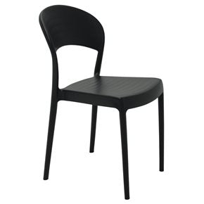 SILLA SISSI RESPALDO CERRADO 43.5X52.5X80CM NEGRO