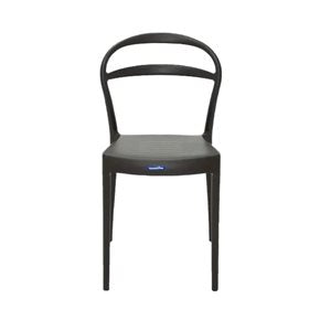 SILLA SISSI RESPALDO ABIERTO 43.5X52.5X80CM MARRON