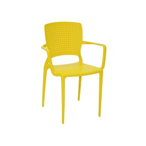 SILLA SAFIRA 58X51X84.5CM AMARILLO