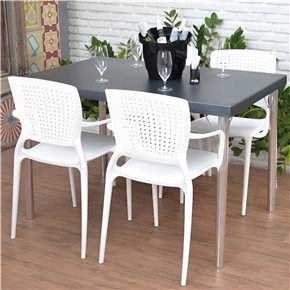 SILLA SAFIRA 58X51X84.5CM BLANCO