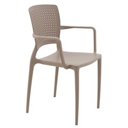 SILLA SAFIRA 58X51X84.5CM TAUPE