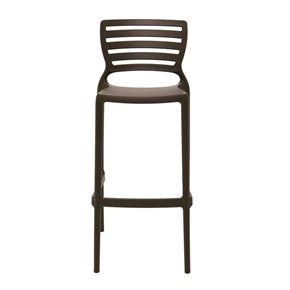 TABURETE C/RESPALDO SOFIA 45X50X105CM MARRON