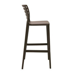 TABURETE C/RESPALDO SOFIA 45X50X105CM MARRON