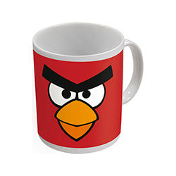MUG PORCELANA 325ML RED FACE ANGRY BIRDS CAJA