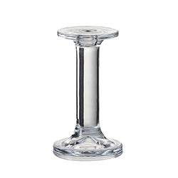 CANDELABRO DE VIDRIO 9.5X9.5X16CM TRANSPARENTE