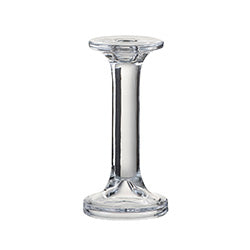 CANDELABRO DE VIDRIO 9X9X18.5CM TRANSPARENTE