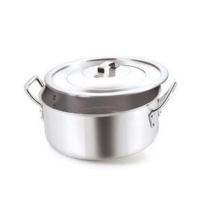 CACEROLA 9.5L D30x13CM ESP 2.25MM L.HOTEL ALUMINIO