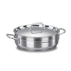 OLLA 5.5LTS AC. INOX C/TAPA ALFA KORKMAZ. 28X9CM