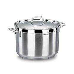 OLLA 14LTS ACERO INOX C/TAPA ALFA KORKMAZ. 30X20CM