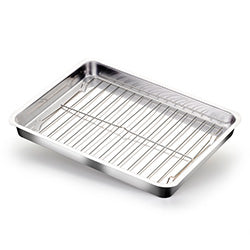 ASADERA C/REJILLA 43x31x5CM ESP 0.75MM ALUMINIO