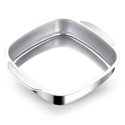 ASADERA CON ASAS 25x25x6CM ESP 1.2MM L.TRAD ALUMINIO