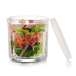 FRASCO  FACETADO 450ML CON TAPA PLASTICA CRISA