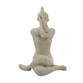 FIGURA DE YOGA LOTO DECORATIVA 18x13.5x24.CM