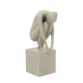 FIGURA DE YOGA CUERVO DECORATIVA 15x9x27CM