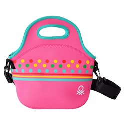 LUNCHERA KIDS NEOPRENO 30x30x17CM ROSA BENETTON